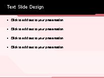 Divergence Red PowerPoint Template text slide design